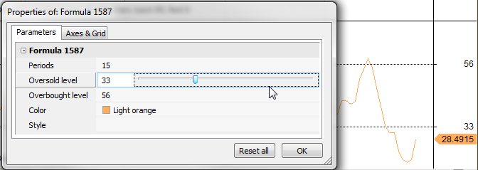 Param window settings