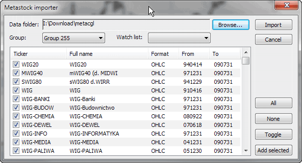 how to convert metastock data to amibroker