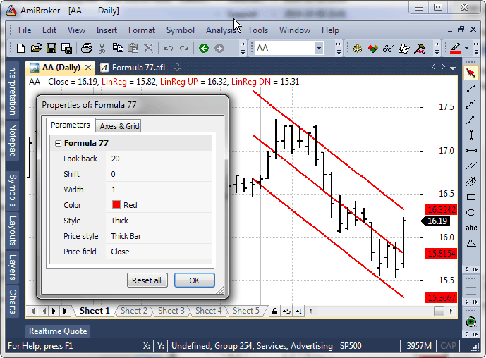 Regression in AFL